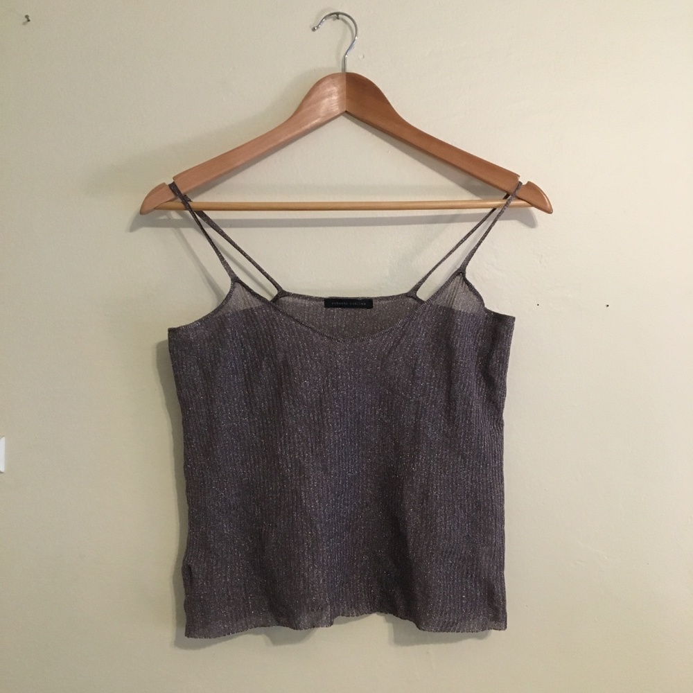 90s Sheer Roberto Collina Stretch Top Size Small